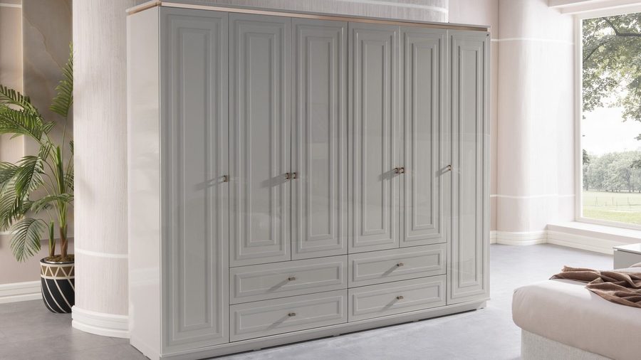 Briella 6-türiger Kleiderschrank
