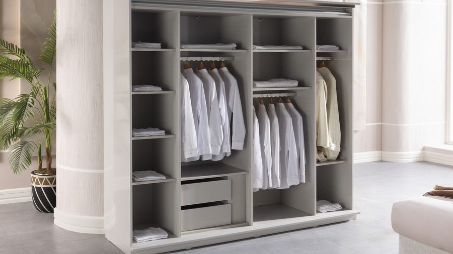 Briella mit Schwebetüren -türiger Kleiderschrank