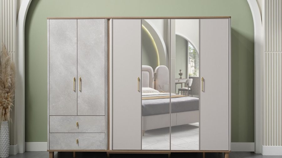 Destina 6-türiger Kleiderschrank