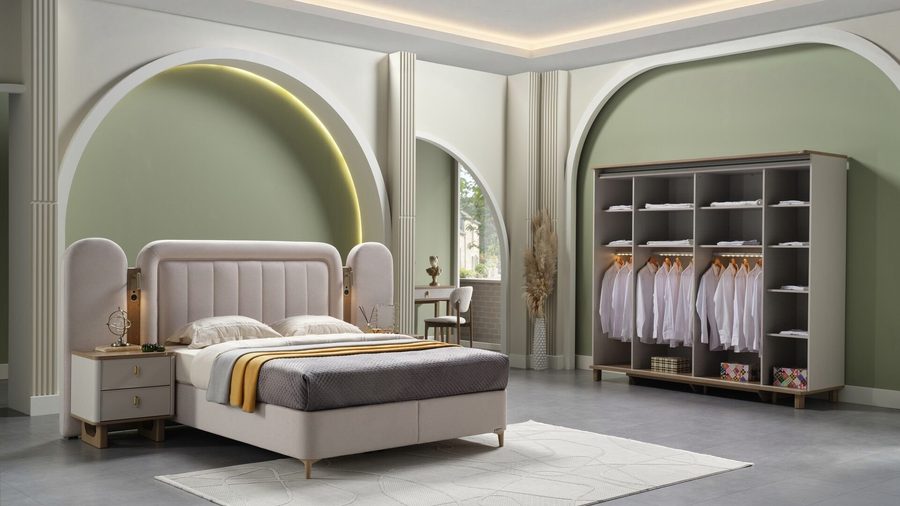 Destina mit Schwebetüren -türiger Kleiderschrank