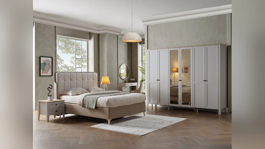 Fiona 6-türiger Kleiderschrank