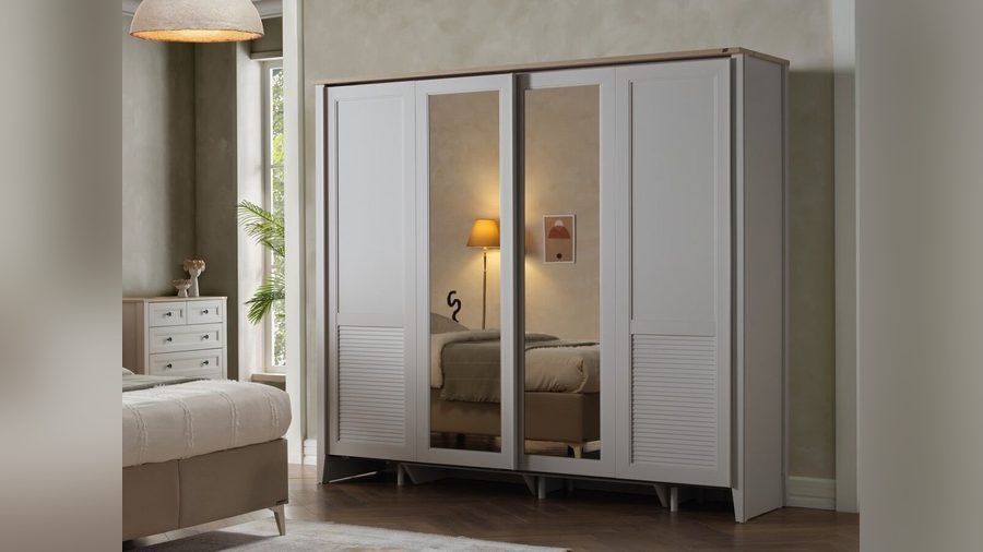 Fiona mit Schwebetüren -türiger Kleiderschrank