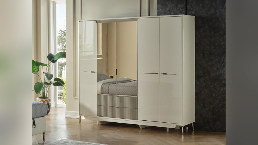 Lavita 5-türiger Kleiderschrank