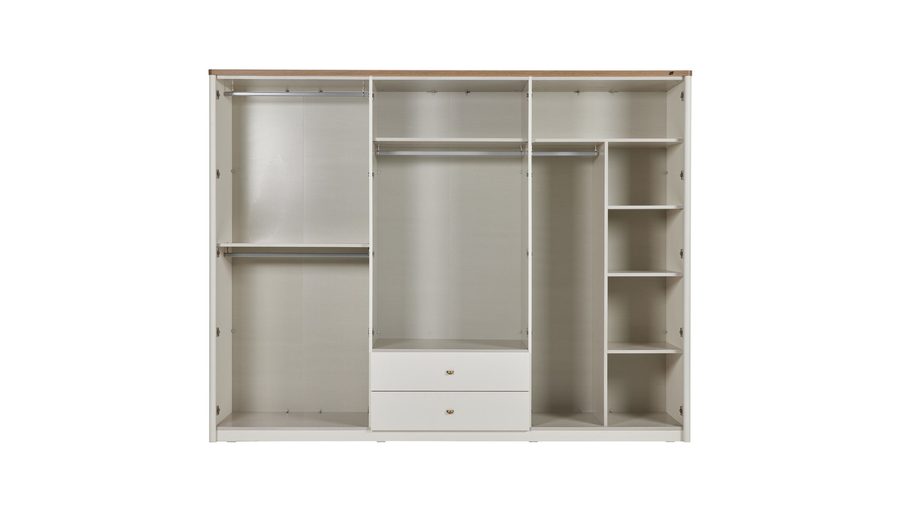 Lavita 6-türiger Kleiderschrank