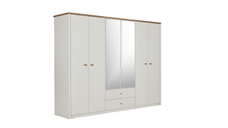 Lavita 6-türiger Kleiderschrank