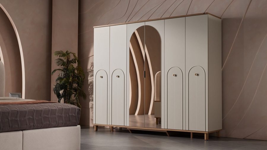 Legato 6-türiger Kleiderschrank