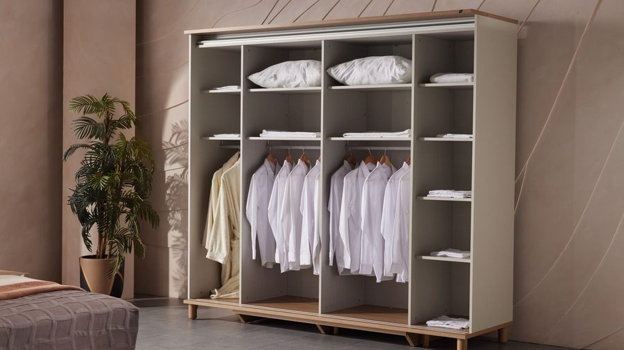 Legato mit Schwebetüren -türiger Kleiderschrank