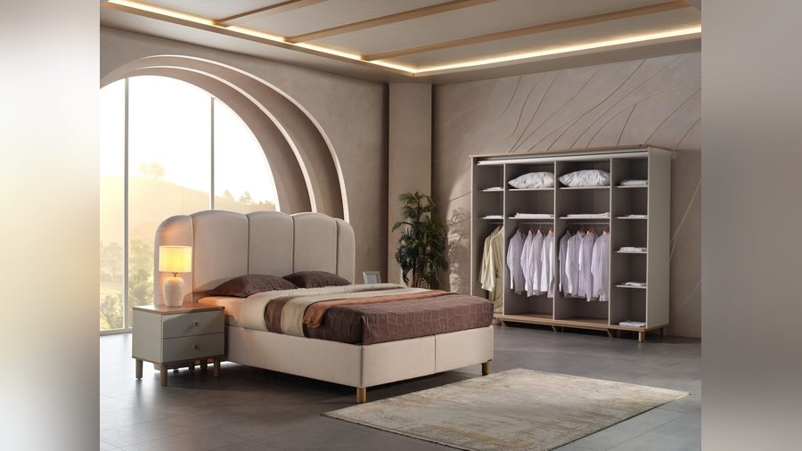 Legato mit Schwebetüren -türiger Kleiderschrank