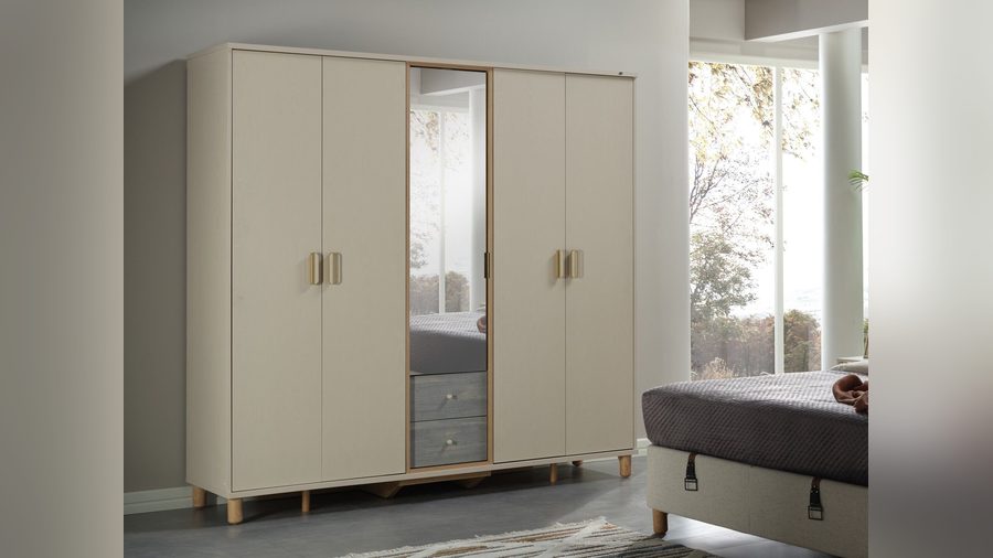 Linus 5-türiger Kleiderschrank