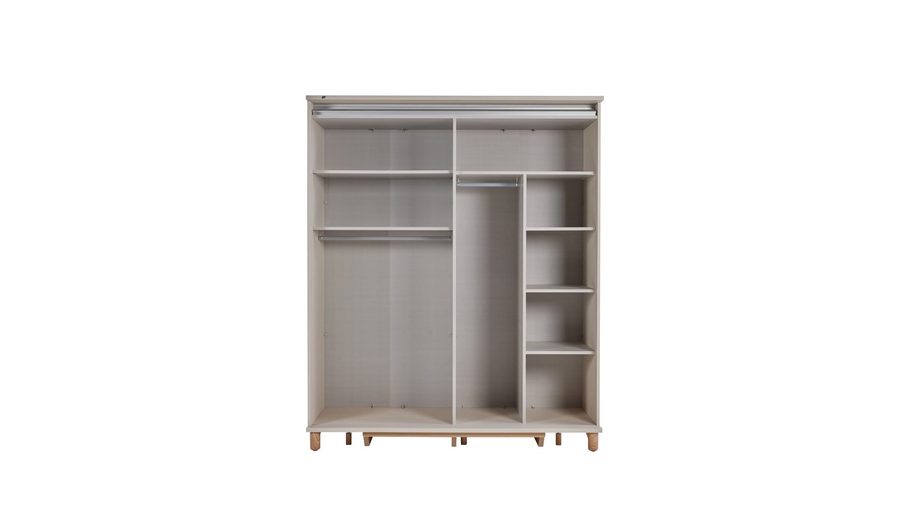 Linus Mini mit Schwebetüren -türiger Kleiderschrank