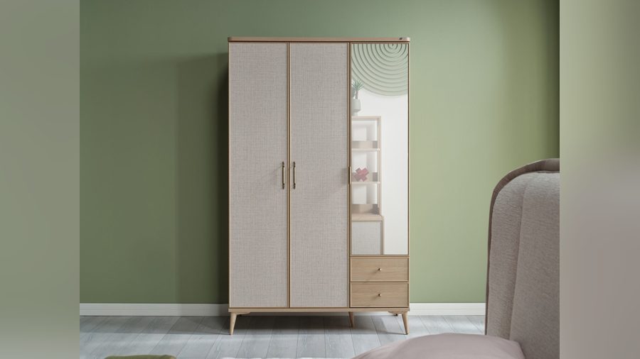 Mitra 3-türiger Kleiderschrank