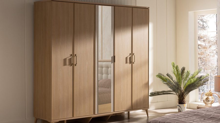Mitra 5-türiger Kleiderschrank