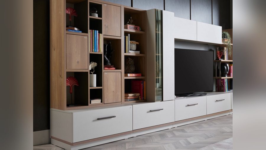 Nova Wohnwand Wohnwand Ober Schrank