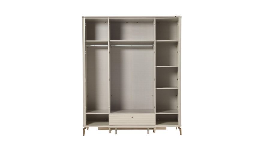 Shine 4-türiger Kleiderschrank