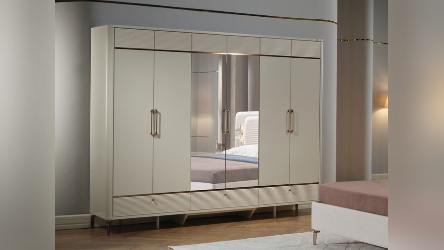 Shine 6-türiger Kleiderschrank