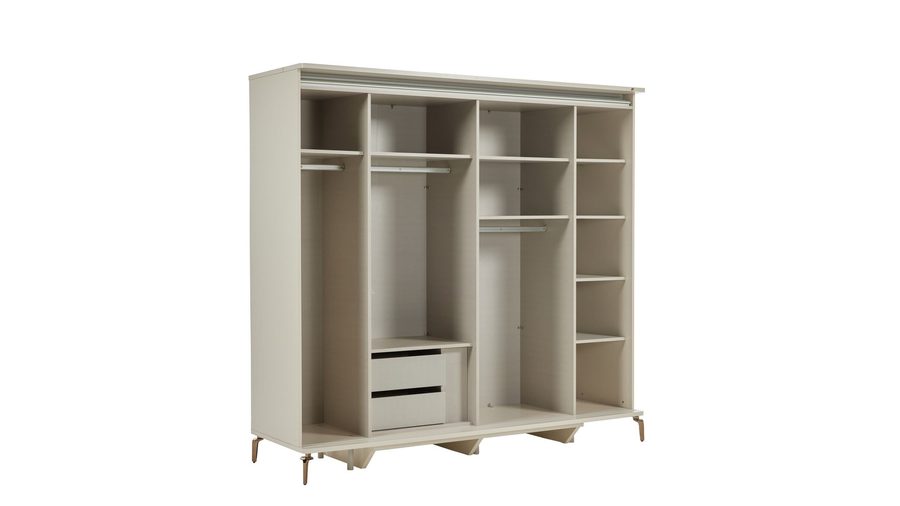Shine mit Schwebetüren -türiger Kleiderschrank