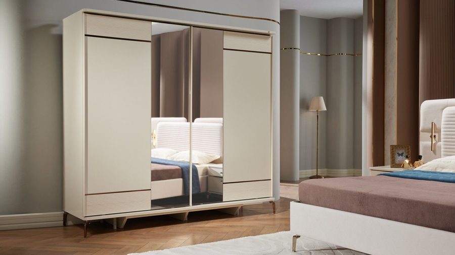 Shine mit Schwebetüren -türiger Kleiderschrank
