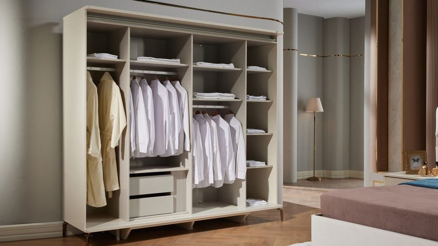 Shine mit Schwebetüren -türiger Kleiderschrank