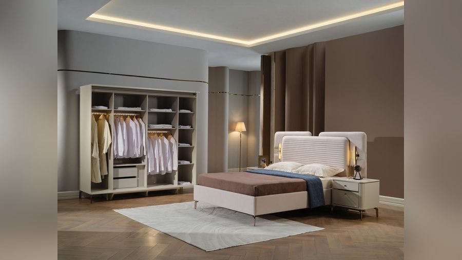 Shine mit Schwebetüren -türiger Kleiderschrank