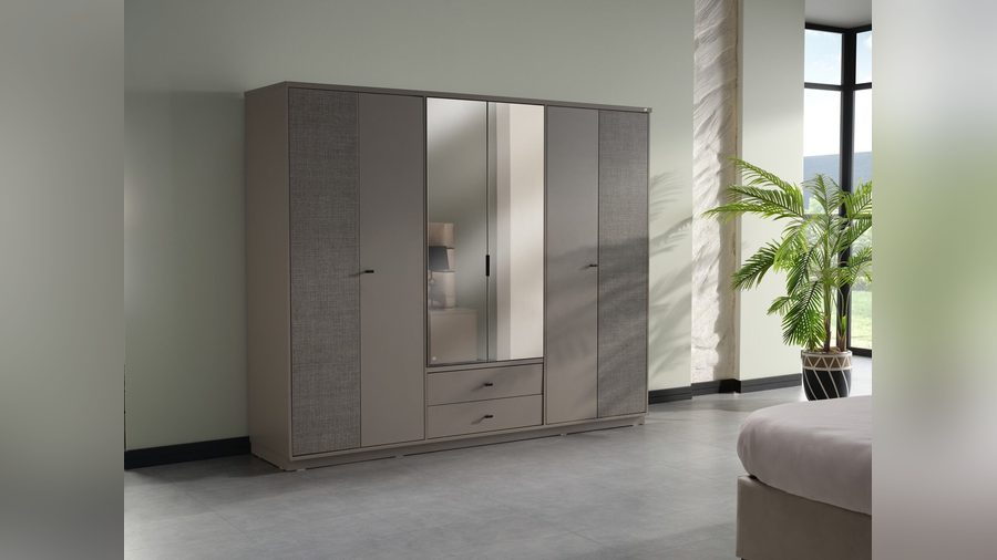 Truva 6-türiger Kleiderschrank