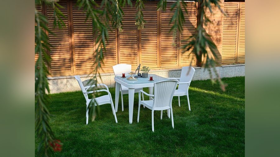 Vale Gartentischgruppe quadratisch