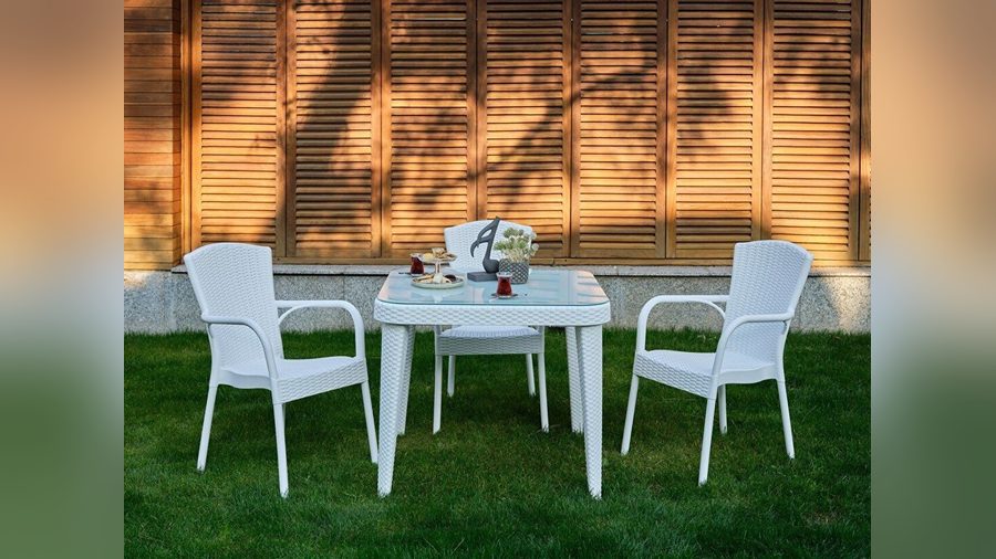 Vale Gartentischgruppe quadratisch