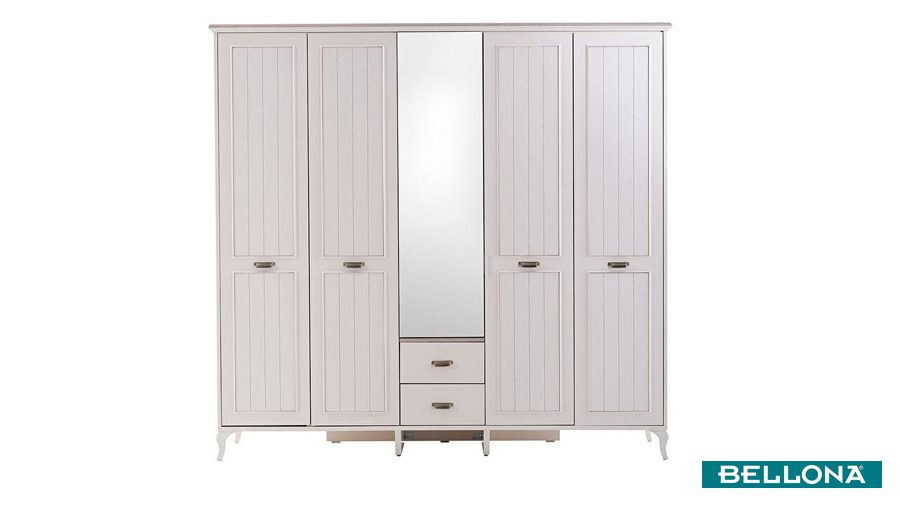 Andera 5-türiger Kleiderschrank von Bellona