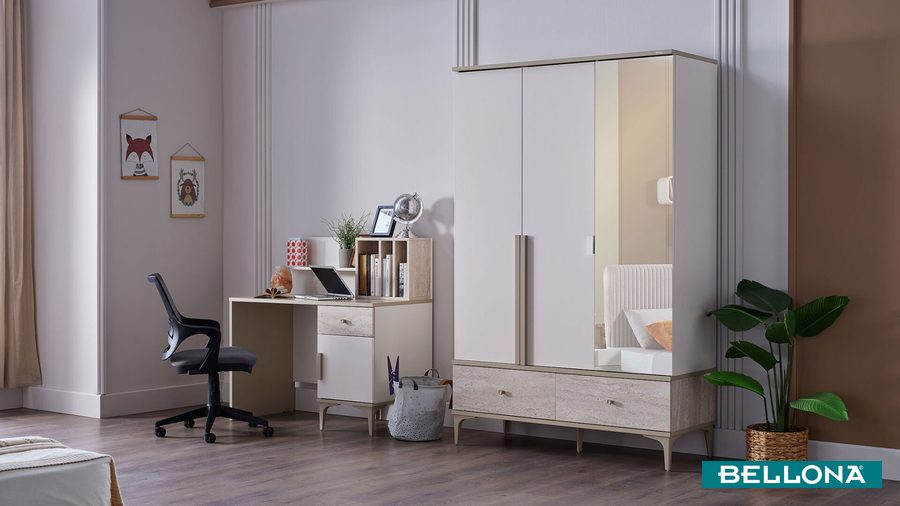 Anton 3-türiger Kleiderschrank von Bellona