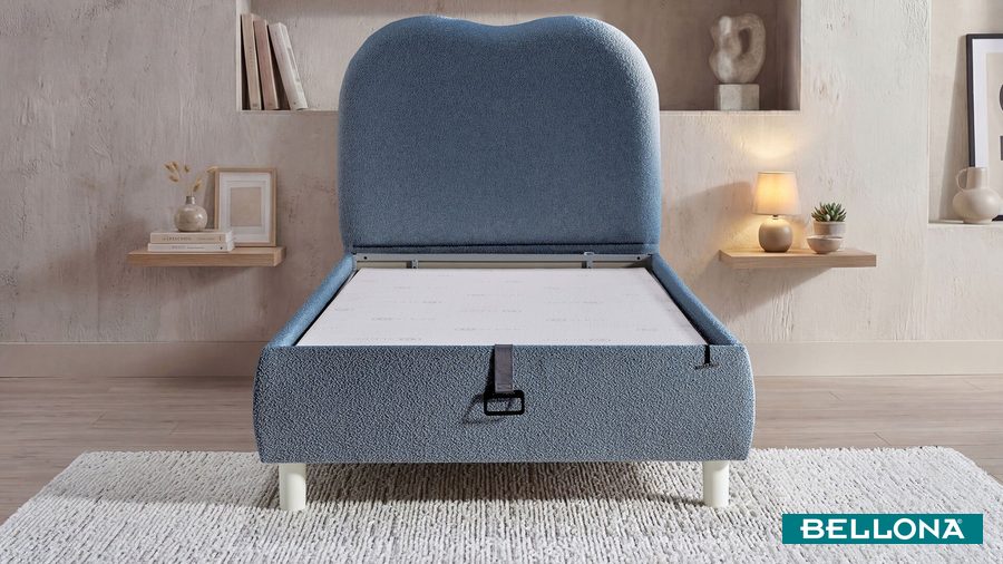 Aura Soft Kopfteil - Blau von Bellona