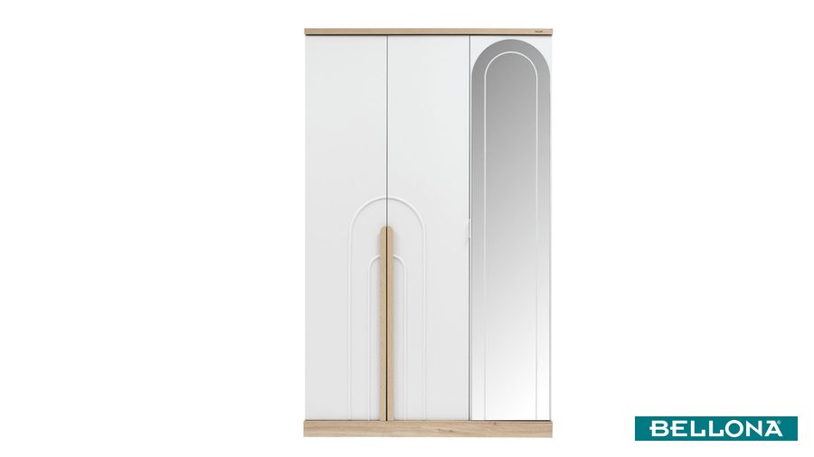 Boheems 3-türiger Kleiderschrank von Bellona