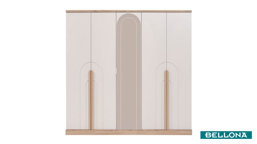 Boheems 5-türiger Kleiderschrank von Bellona