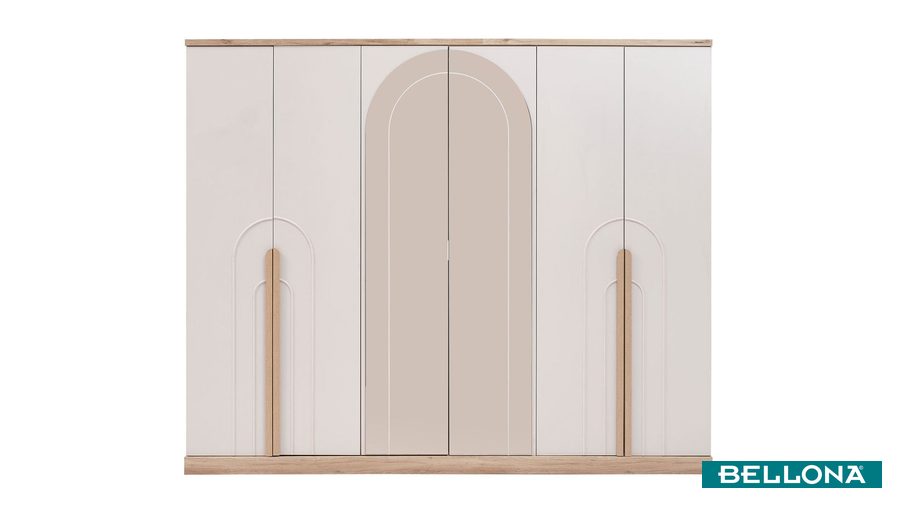 Boheems 6-türiger Kleiderschrank von Bellona