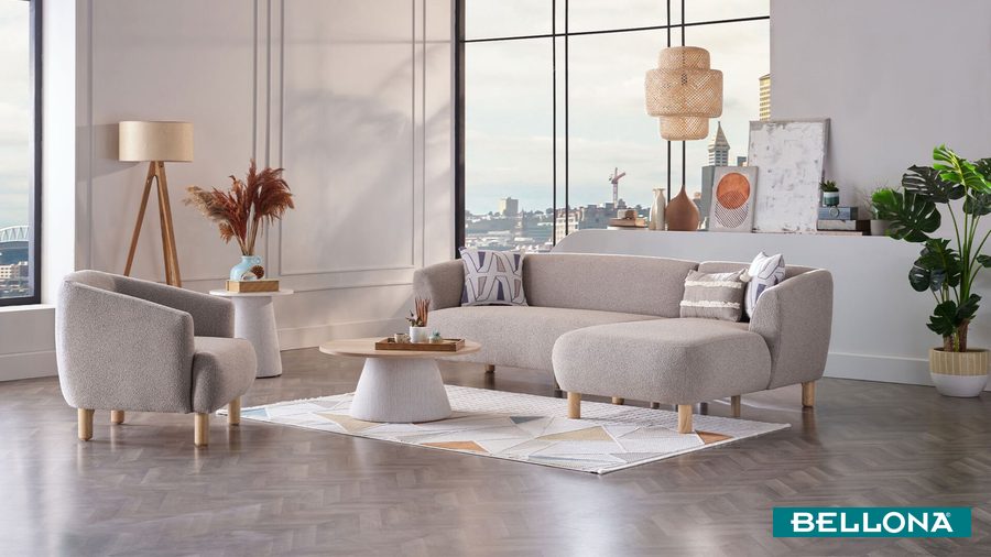 Bonita Ecksofa - Taupe von Bellona