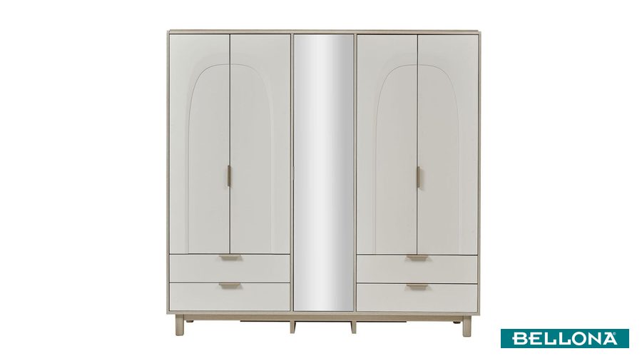 Claris 5-türiger Kleiderschrank von Bellona