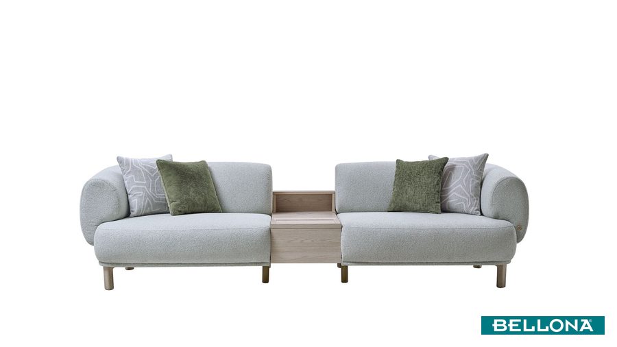Claris 3-Sitzer mit Couchtisch Sofa - Mint Grün von Bellona