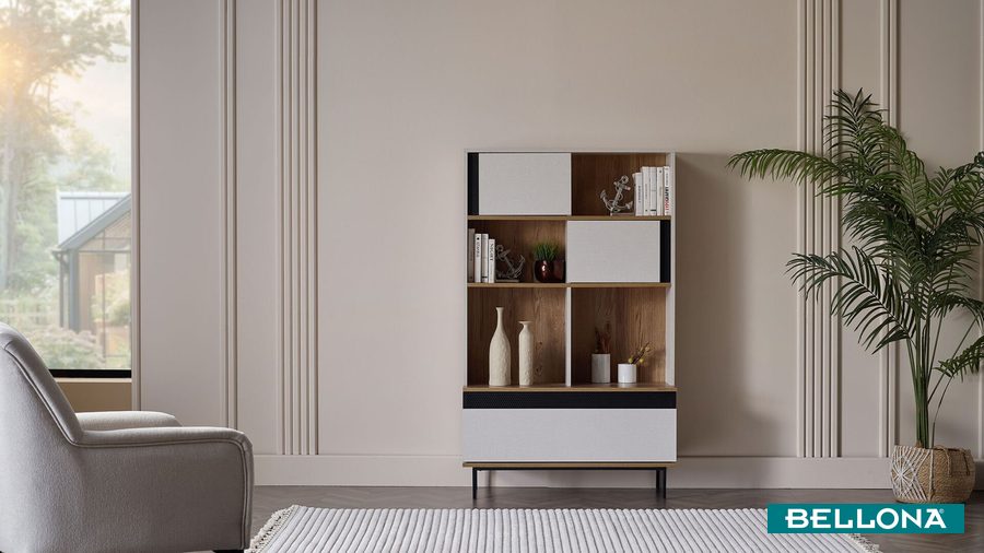 Denver mit Schrank Bücherregal