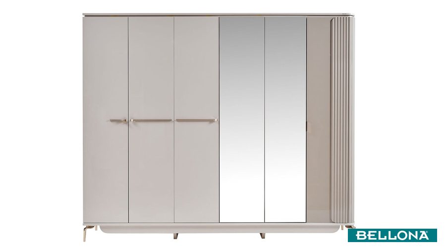 Estella 6-türiger Kleiderschrank von Bellona