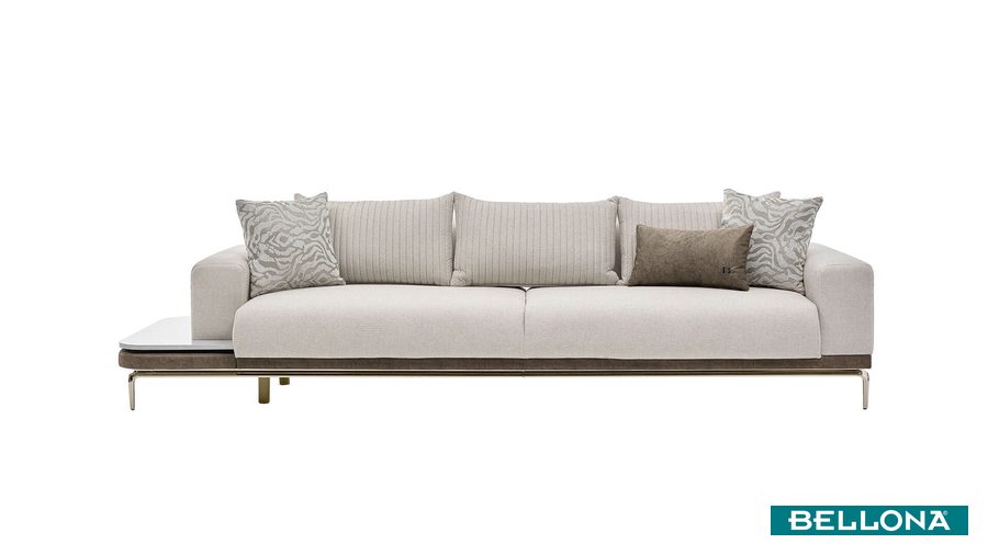 Estella 4-Sitzer rechts Sofa - Creme von Bellona