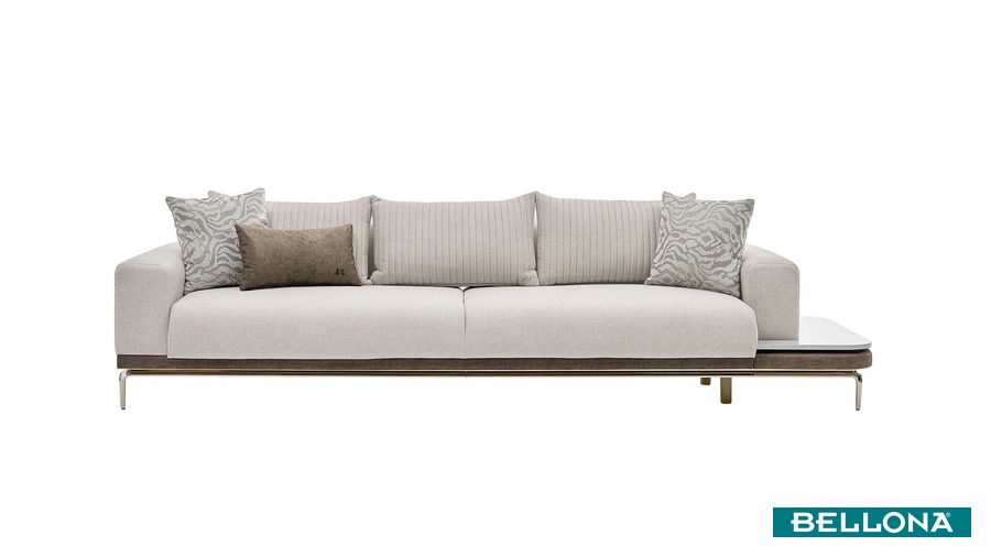Estella 4-Sitzer links Sofa - Creme von Bellona