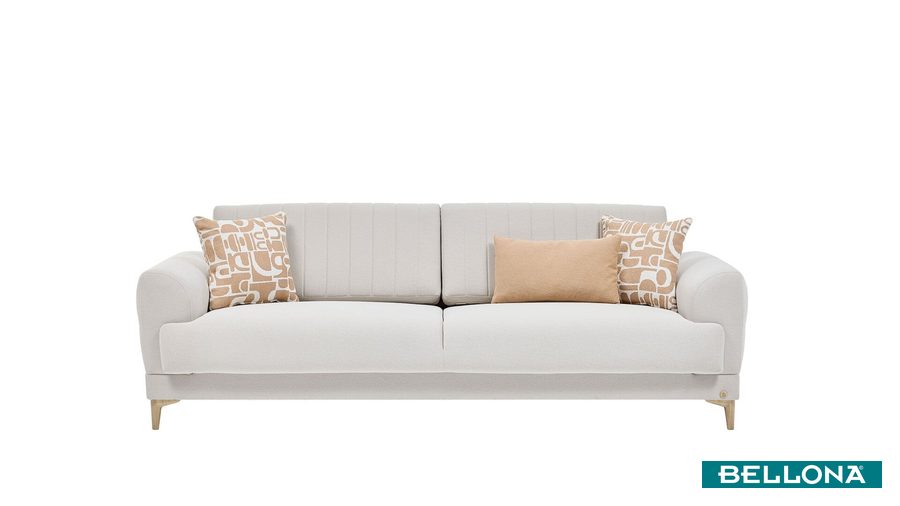 Fiero 3-Sitzer Sofa - Beige von Bellona