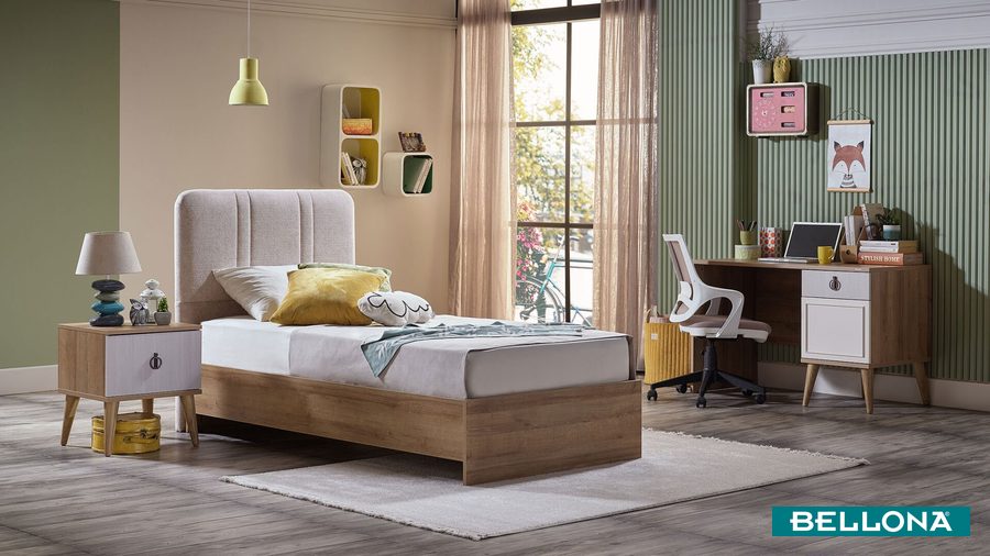 Jugendzimmer Ortak Bettrahmen Eiche