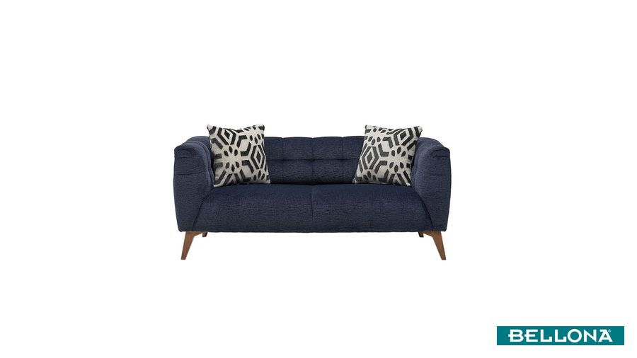 Indiana 2-Sitzer Sofa - Nuss-Füße von Bellona