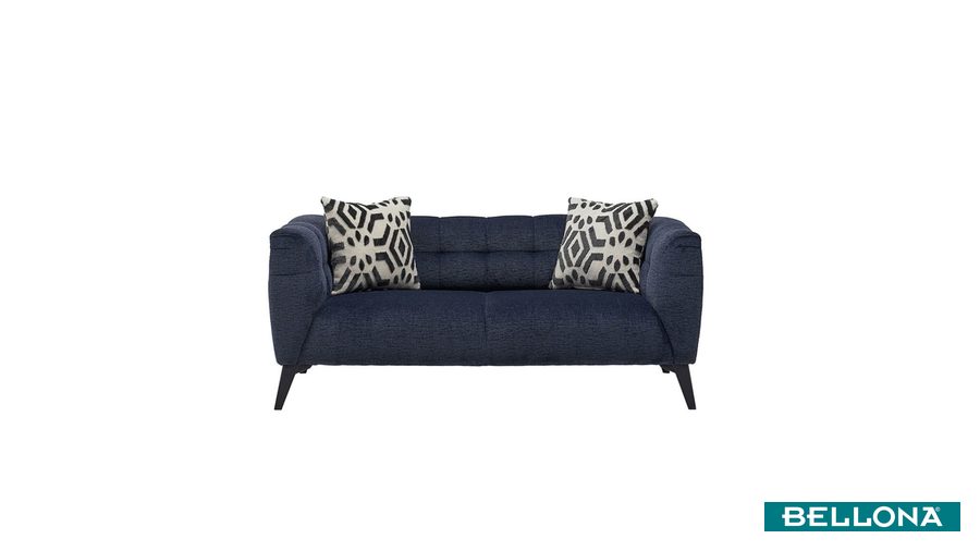 Indiana 2-Sitzer Sofa - schwarze Füße von Bellona