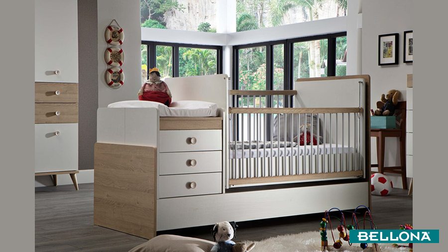 Intro mitwachsend Baby Bettgestell von Bellona