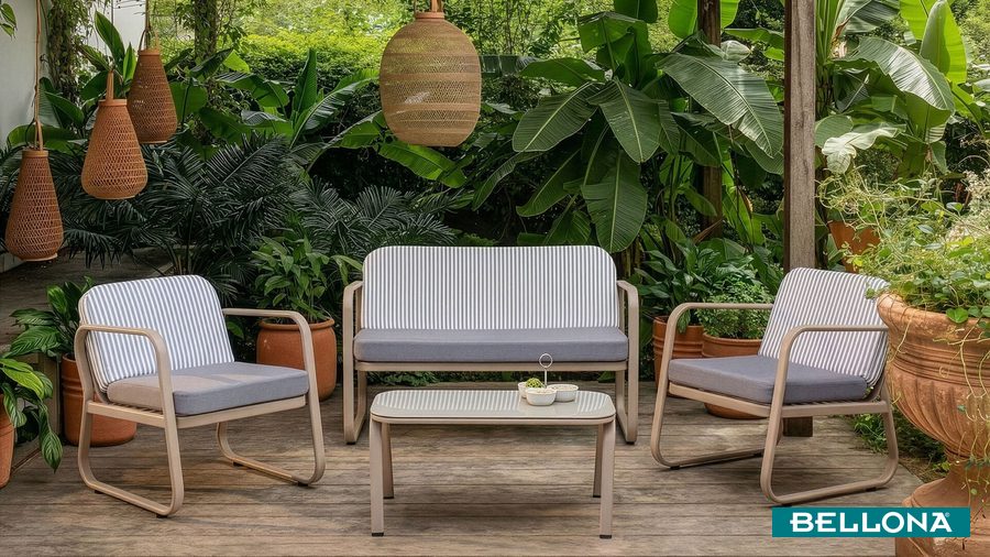 Kaldis Gartenmöbel-Set - Grau von Bellona
