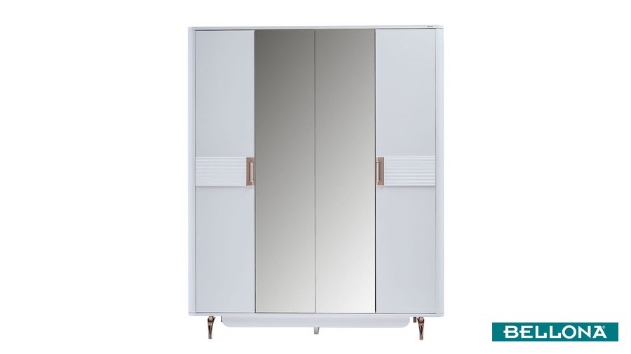 Larissa 4-türiger Kleiderschrank von Bellona