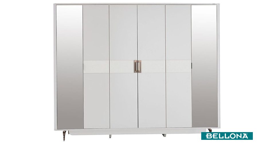 Larissa 6-türiger Kleiderschrank von Bellona