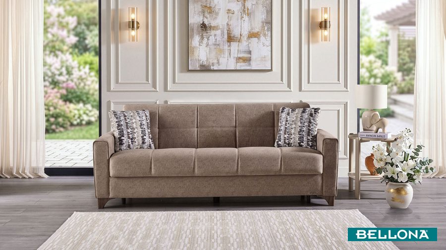 Lilya Kmp 3-Sitzer Sofa - Taupe von Bellona