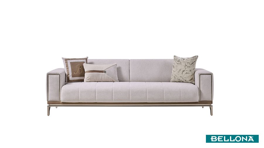 Loria 3-Sitzer Sofa - Beige von Bellona