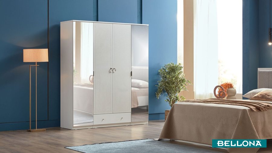 Majer 4-türiger Kleiderschrank von Bellona